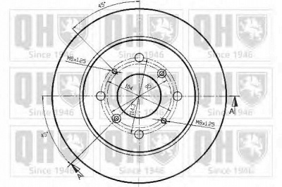 QUINTON HAZELL bdc3574 -  Тормозной диск